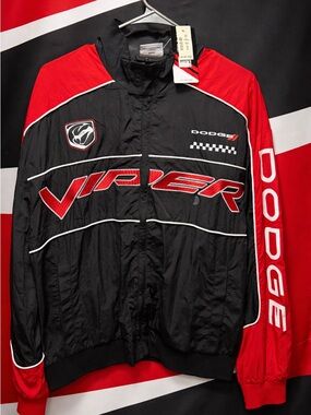 New Dodge Viper Racing  Jacket - Black & Red